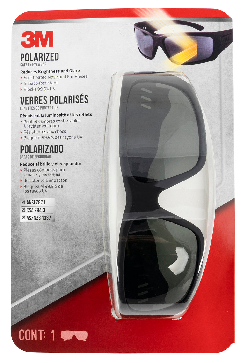 Peltor 90214H1VDC VDC Glare-Reducing Safety Eyewear Black Lens