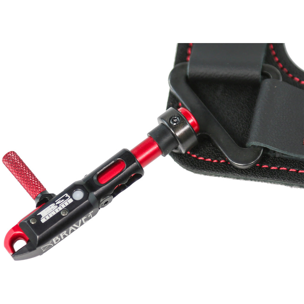 B3 Brave Youth Bow Release Swivel Stem Red 6-Setting Strap