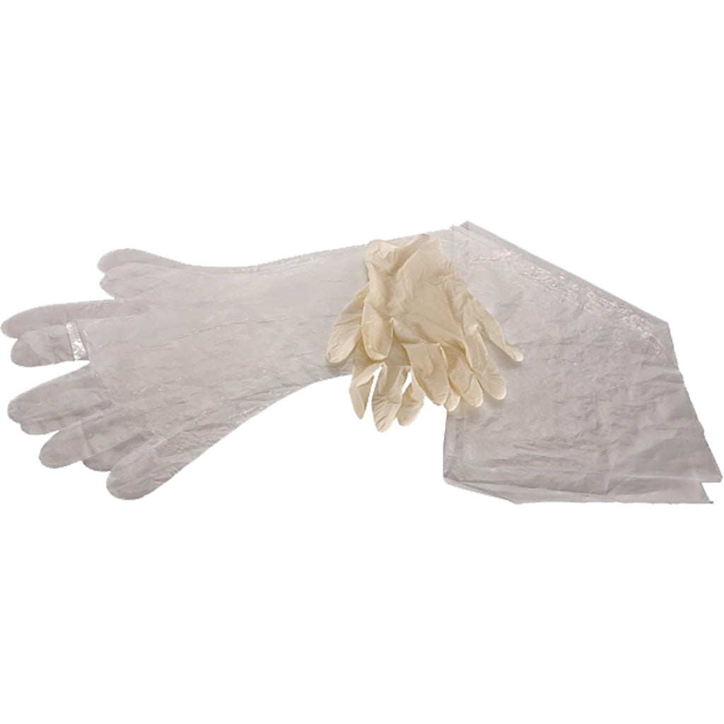 Allen 516 Latex Glove Set One Size Fits Most Shoulder and Wrist 6 Pairs Each