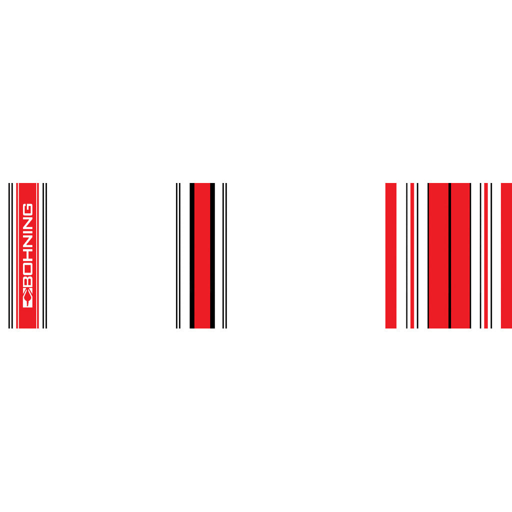 Bohning 7 Inch Standard Carbon Arrow Wraps Crested Red 13 pk.