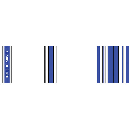 Bohning 7 Inch Standard Carbon Arrow Wraps Crested Blue 13 pk.