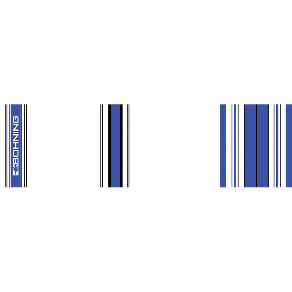 Bohning 7 Inch Standard Carbon Arrow Wraps Crested Blue 13 pk.
