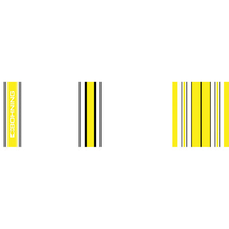 Bohning 7 Inch Standard Carbon Arrow Wraps Crested Yellow 13 pk.