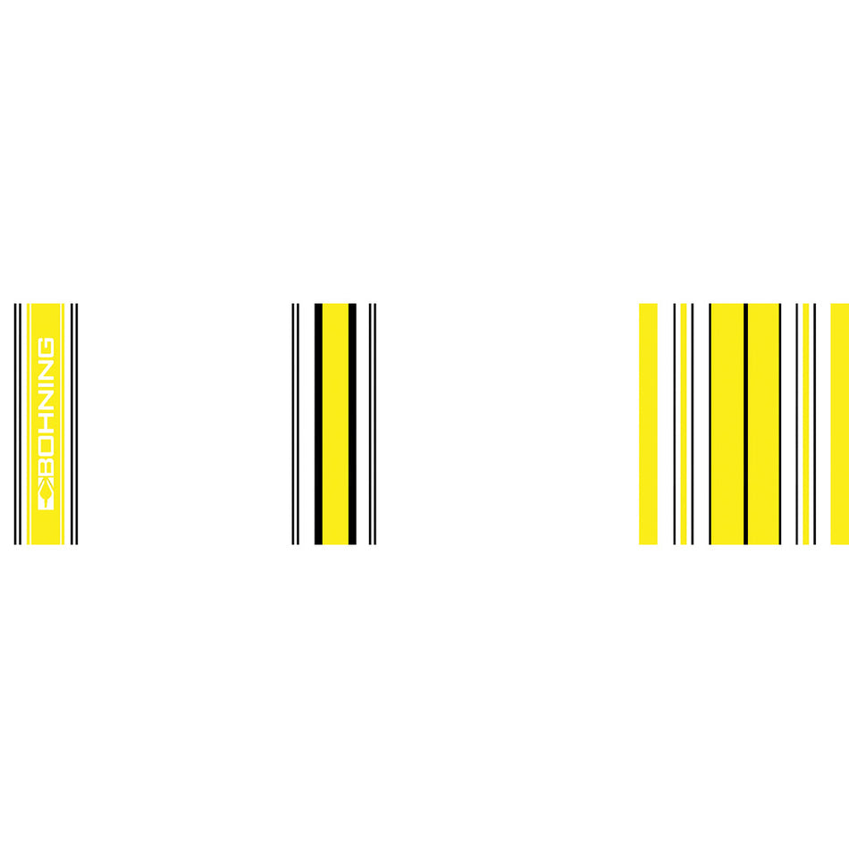 Bohning 7 Inch Standard Carbon Arrow Wraps Crested Yellow 13 pk.