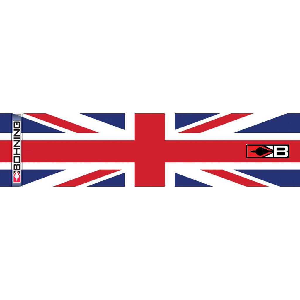 Bohning 7 Inch Standard Carbon Arrow Wraps UK Flag 13 pk.