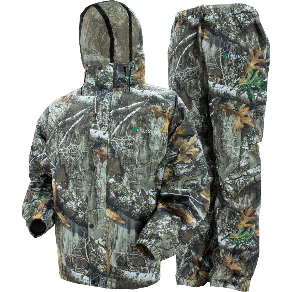 Frogg Toggs All Sport Breathable Camo Rain Suit XL Realtree Edge