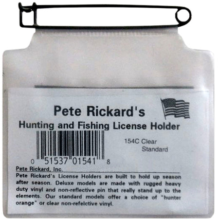 Rickards Hunting License Holder Transparent 4x5
