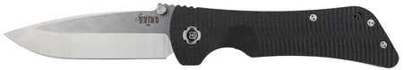 Southern Grind SG03030001 Bad Monkey Folding Drop Point Knife 4" 14C28N Blade, Black G10 5.25" Handle