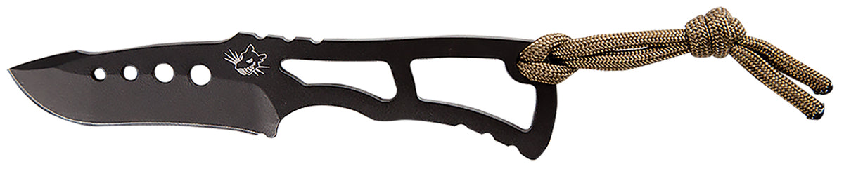 Southern Grind SG04030100 Vermin Fixed Blade Knife, Black Coated S35VN Steel, Skeletonized Handle with Sheath