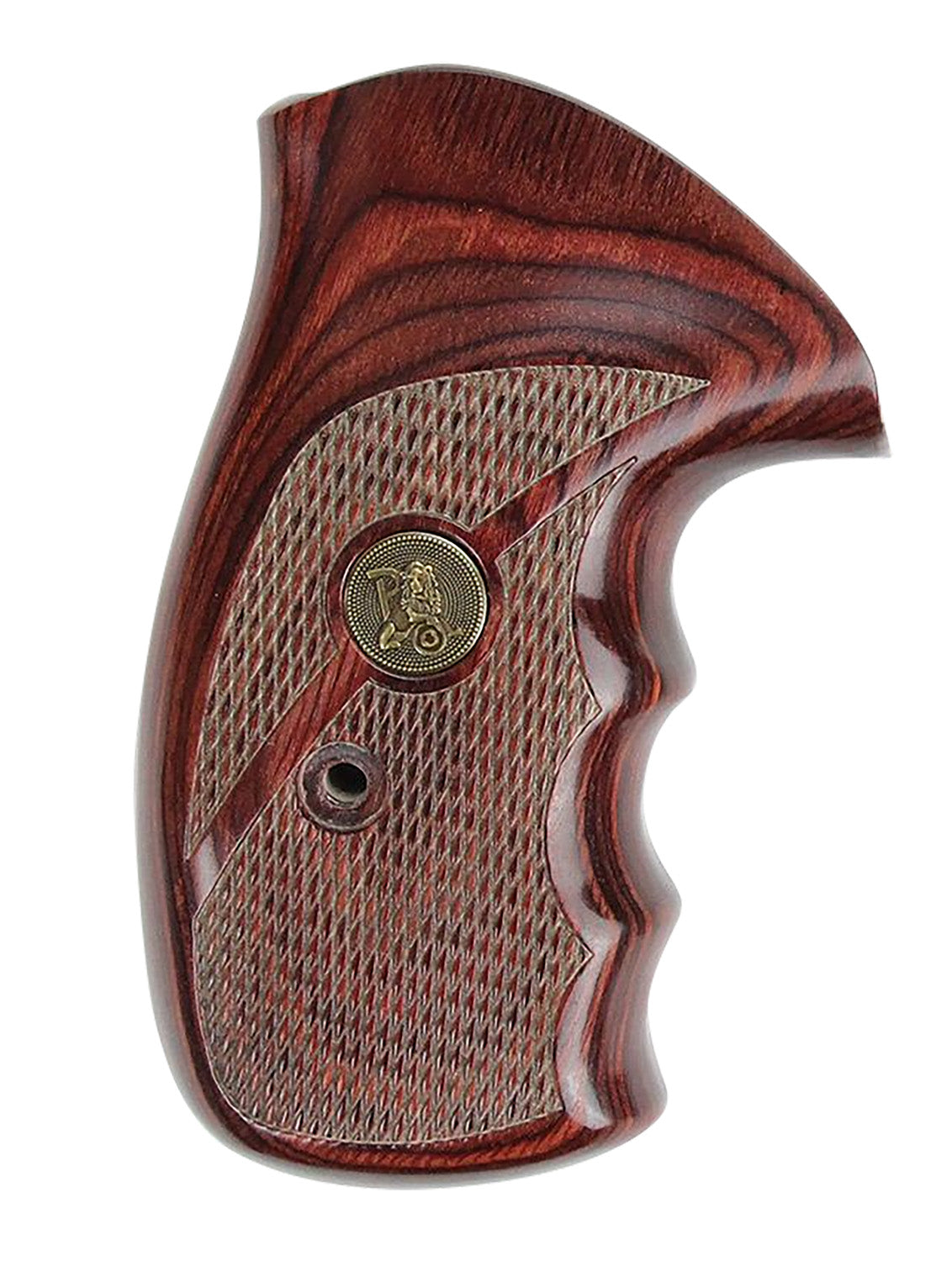 Pachmayr 63040 Renegade Rosewood Laminate Finger Groove Grip for Smith and Wesson N Frame