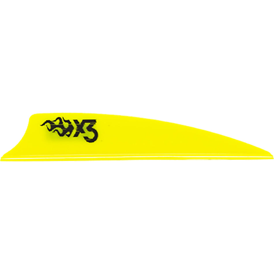 Bohning X3 Neon Yellow 2.25 Inch Arrow Fletching Pack of 100
