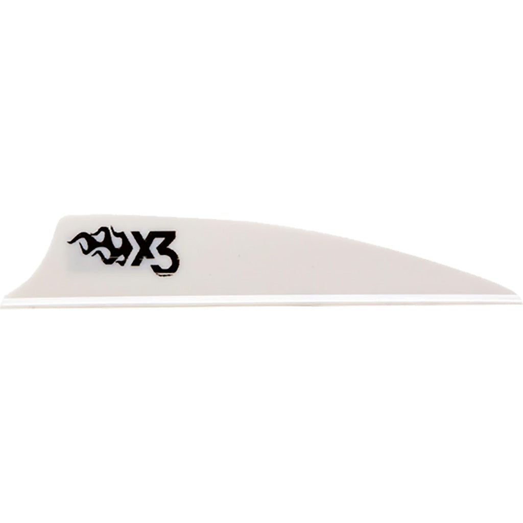 Bohning X3 White 2.25 Inch Arrow Fletching Pack of 100