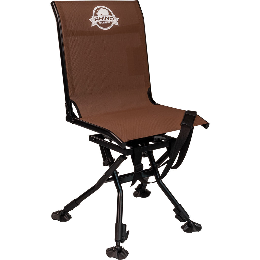 Rhino Blind Black Texteline Adjustable Swivel Blind Chair
