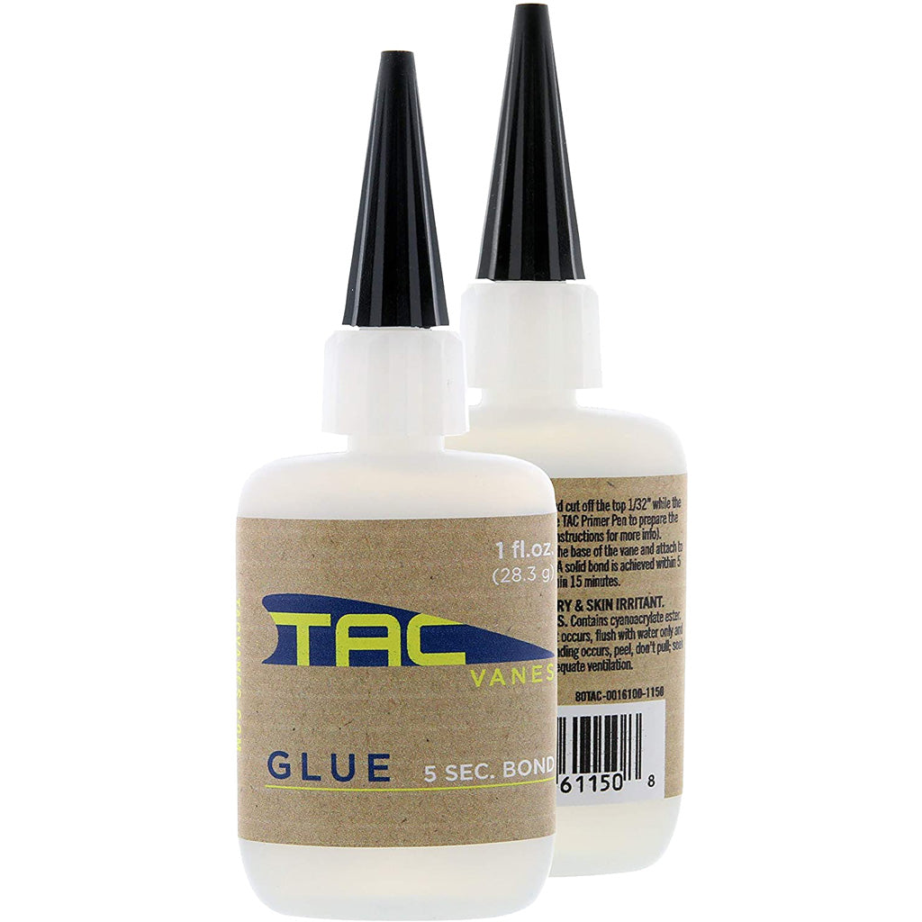 TAC Vanes 1oz. Cyanoacrylate Arrow Fletching Glue