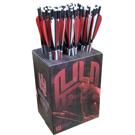 Warrior River 20 Inch Carbon Crossbow Bolts Half Moon Nock 72 pk.