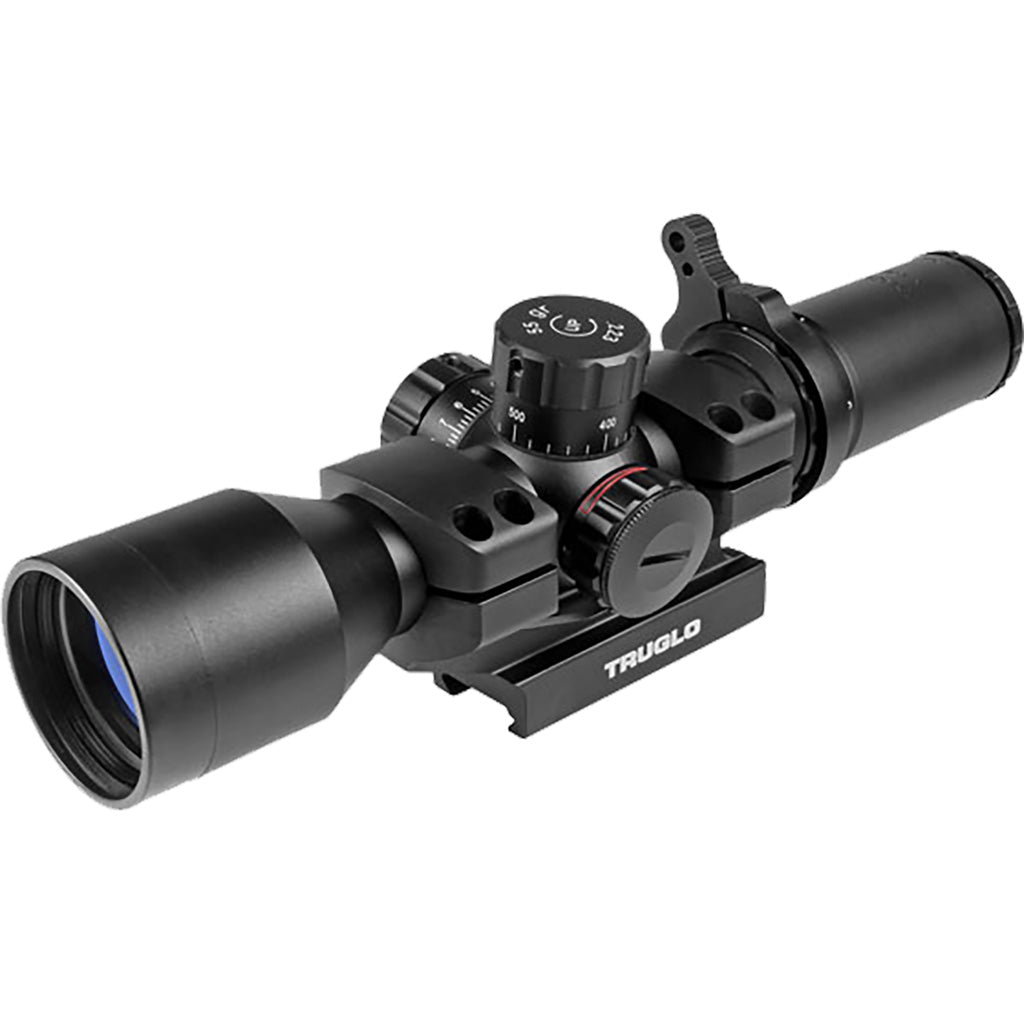 Truglo TruBrite 30 3-9x42 Mil-Dot Illuminated Rifle Scope with BDC Turrets
