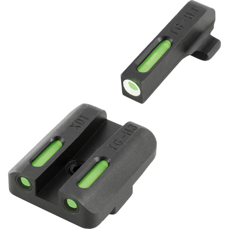 TruGlo TFX Walther PPS M2 Iron Sight Set Tritium Fiber Optic Day Night