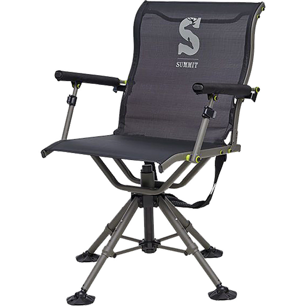 Summit Adjustable Hunting Shooting Chair with Contoured Mesh Seat