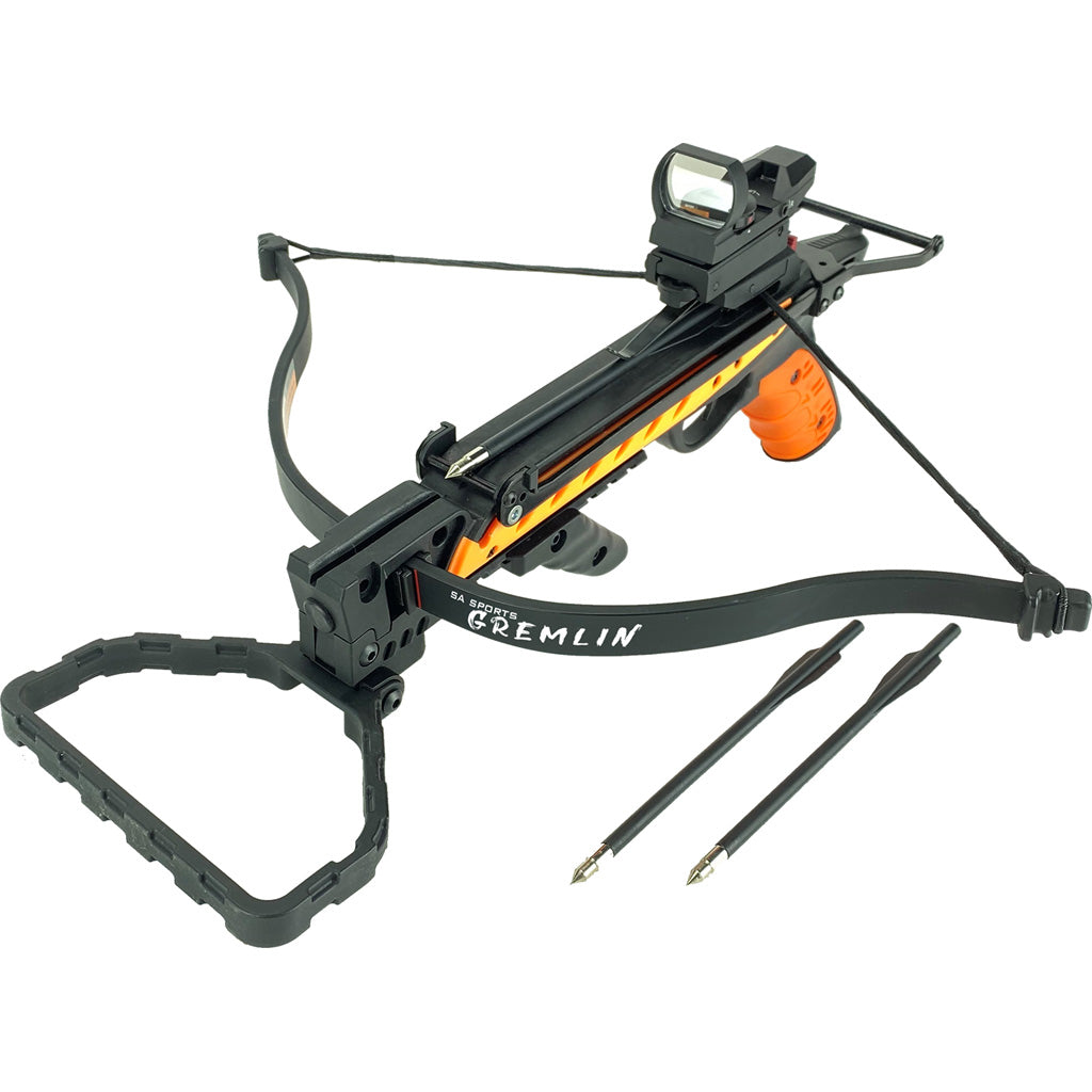 SA Sports Gremlin Pistol Crossbow Black 250FPS with 3 Bolts