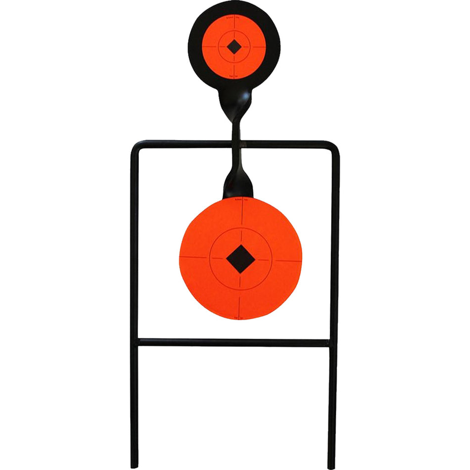 Birchwood Casey, World of Targets Super Double Mag Spinner Target, Super Double Mag, Up to .44 Mag