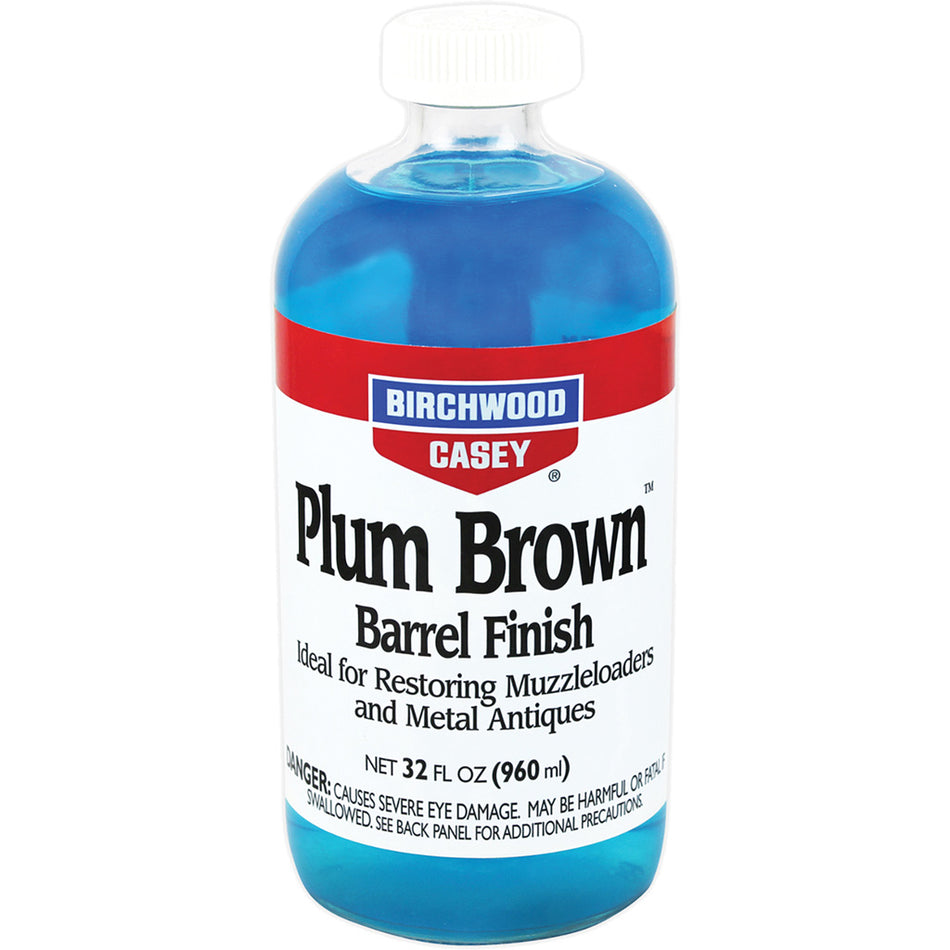 Birchwood Casey Plum Brown Barrel Finish, 32 oz. Even Brown Coat