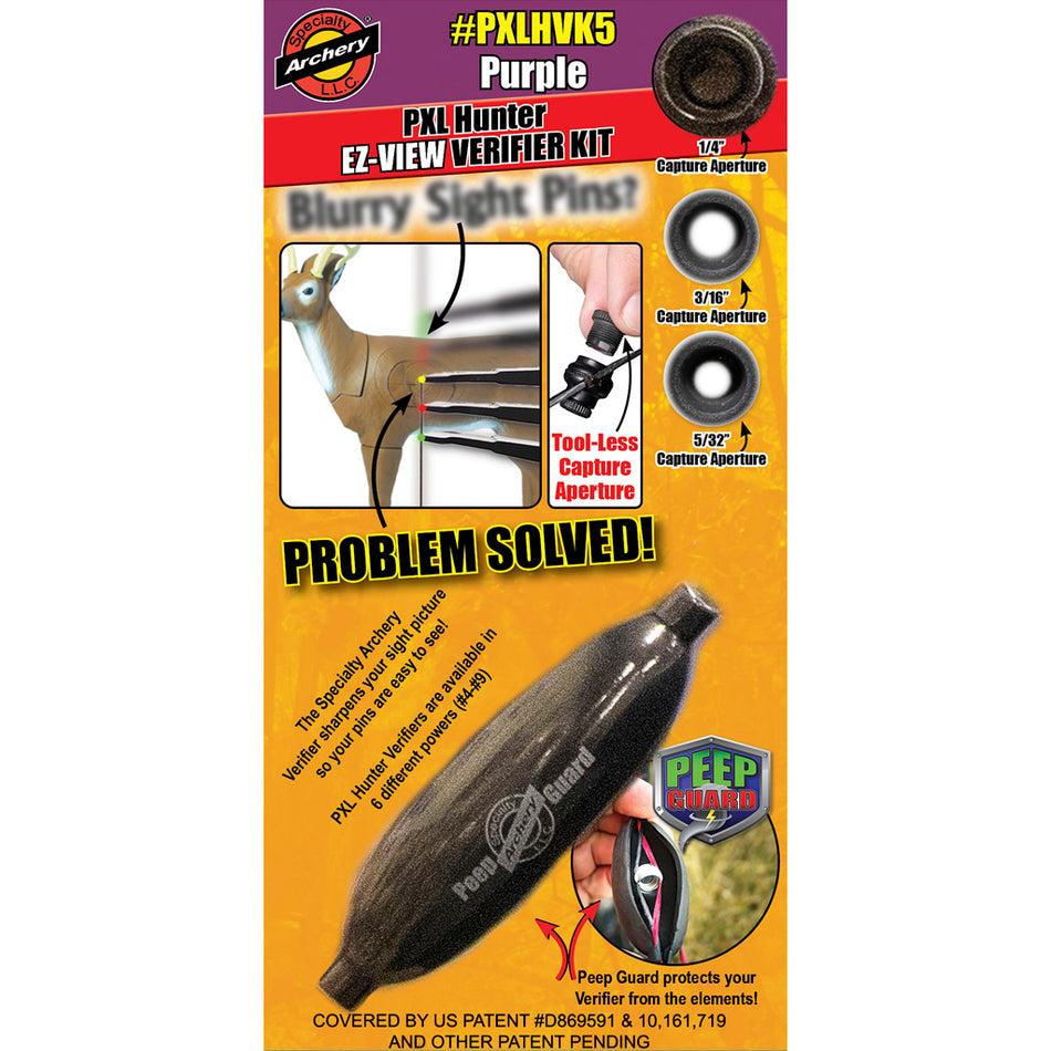 Specialty Archery EZ-View Verifier Kit PXL Hunter #5 Purple Peep
