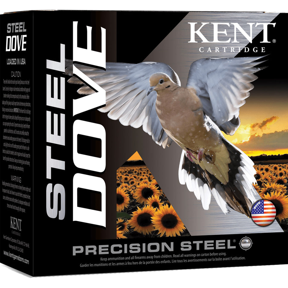 Kent Cartridge K12SD286 Steel Dove Hunting 12 Gauge 2-3/4 1oz #6 1400 fps