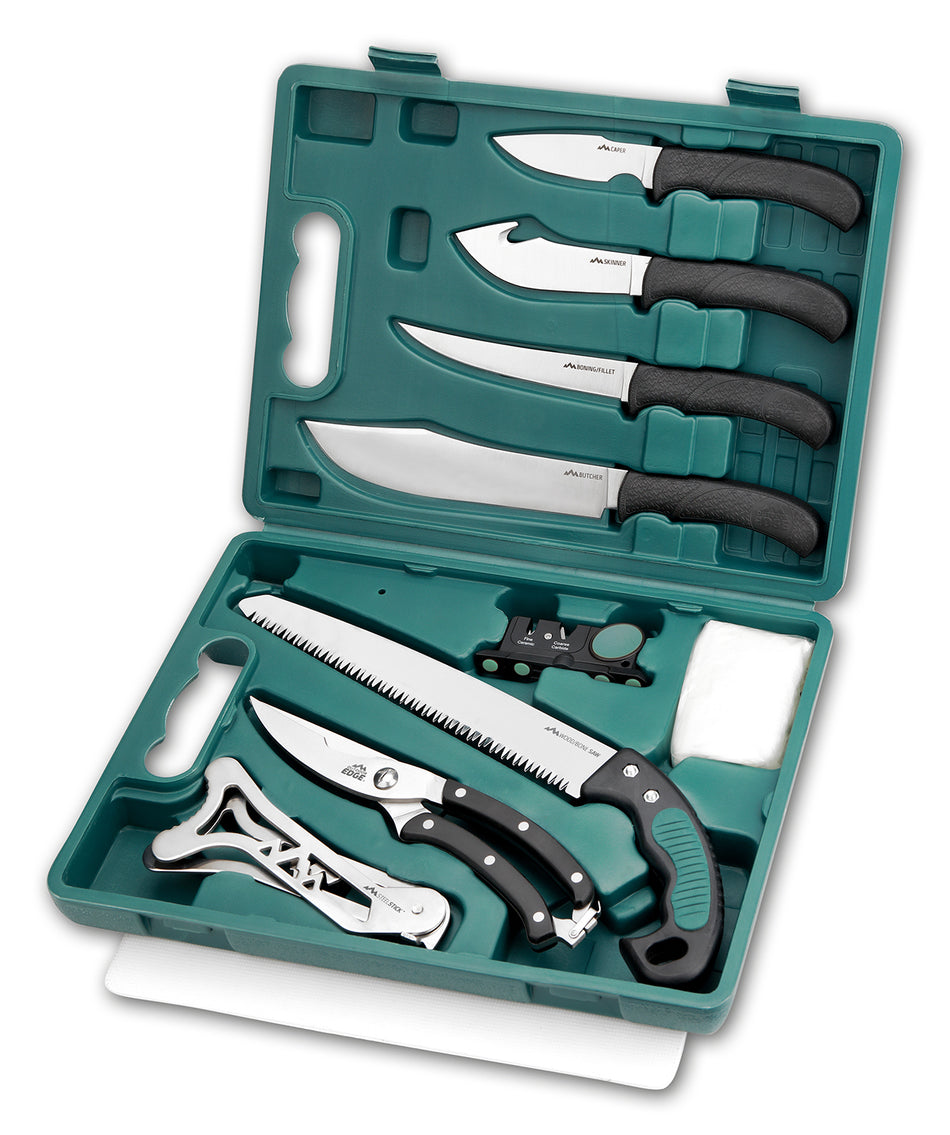 Outdoor Edge GP1 Game Pro Processing Kit 420J2 SS 11-Piece Set with Hard Case