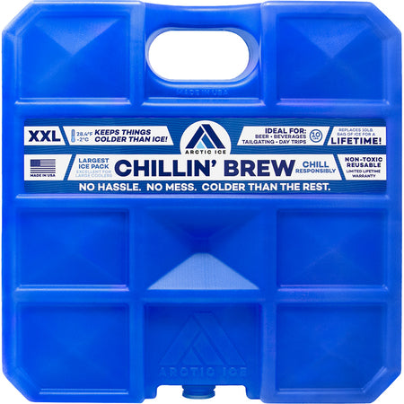 Arctic Ice Chillin Brew 10 LB Leak-Proof Reusable Cooling Pack for Tailgate