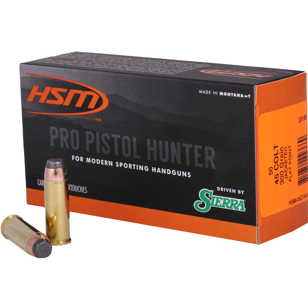 HSM Pro Pistol .45 Long Colt 300 grain Jacketed Soft Point ammunition