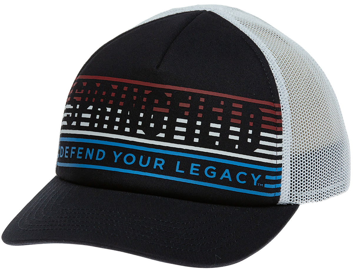 Springfield Armory GEP2380 80s/90s Style Navy White Trucker Snapback Hat OSFA