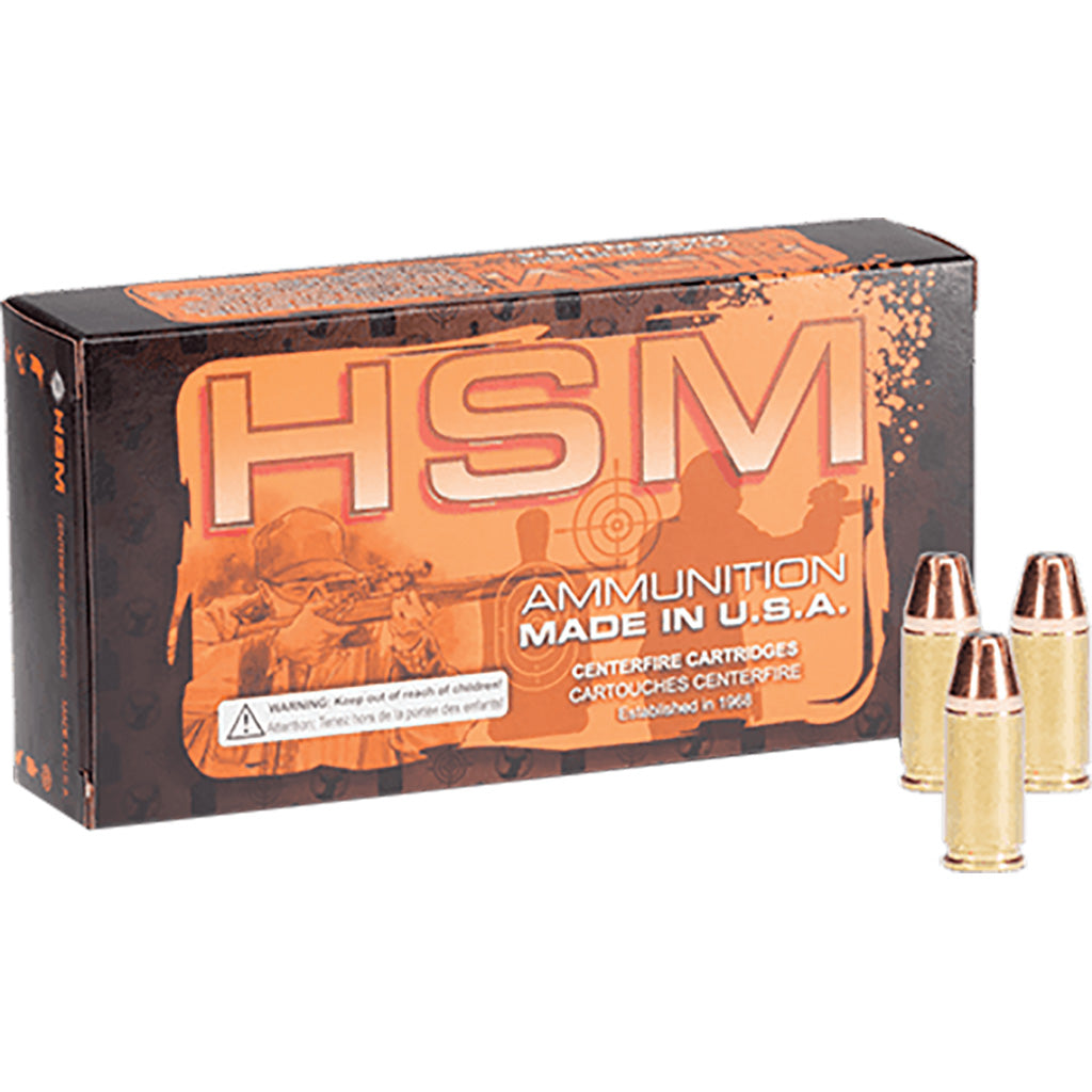 HSM Self Defense Jacketed Hollow Point 115 Grain 9mm Luger/Parabellum