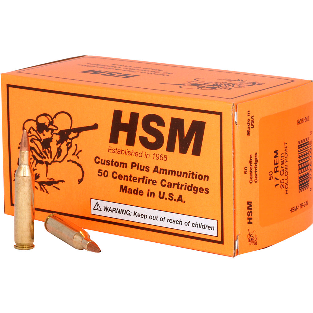 HSM Varmint .17 Remington 25 grain Hollow Point ammunition