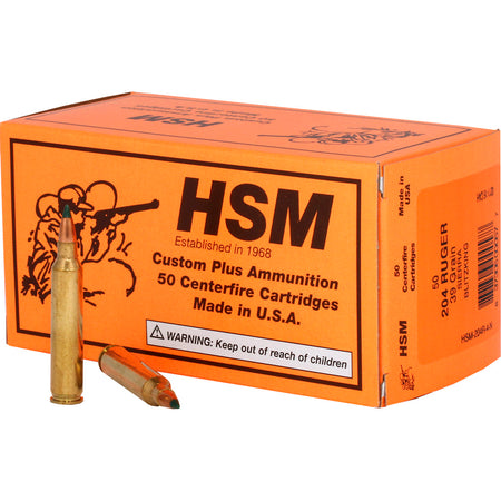 HSM Varmint .204 Ruger 39 grain BlitzKing ammunition