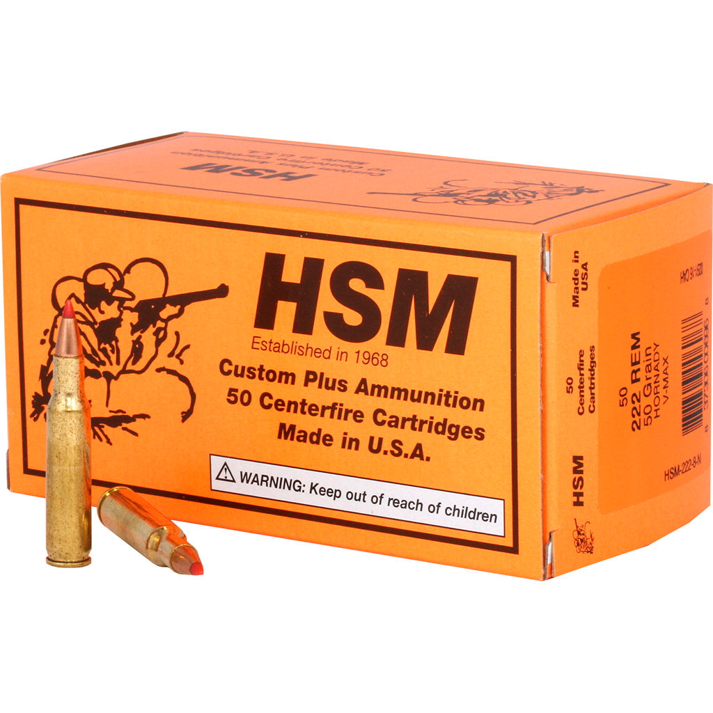 HSM Varmint V-Max 50 Grain .222 Remington