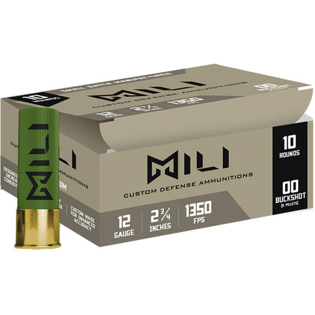 Migra Custom Defense 9 Pellet Shotgun Ammo 12 Gauge 2.75 in 1 oz 00 Buck