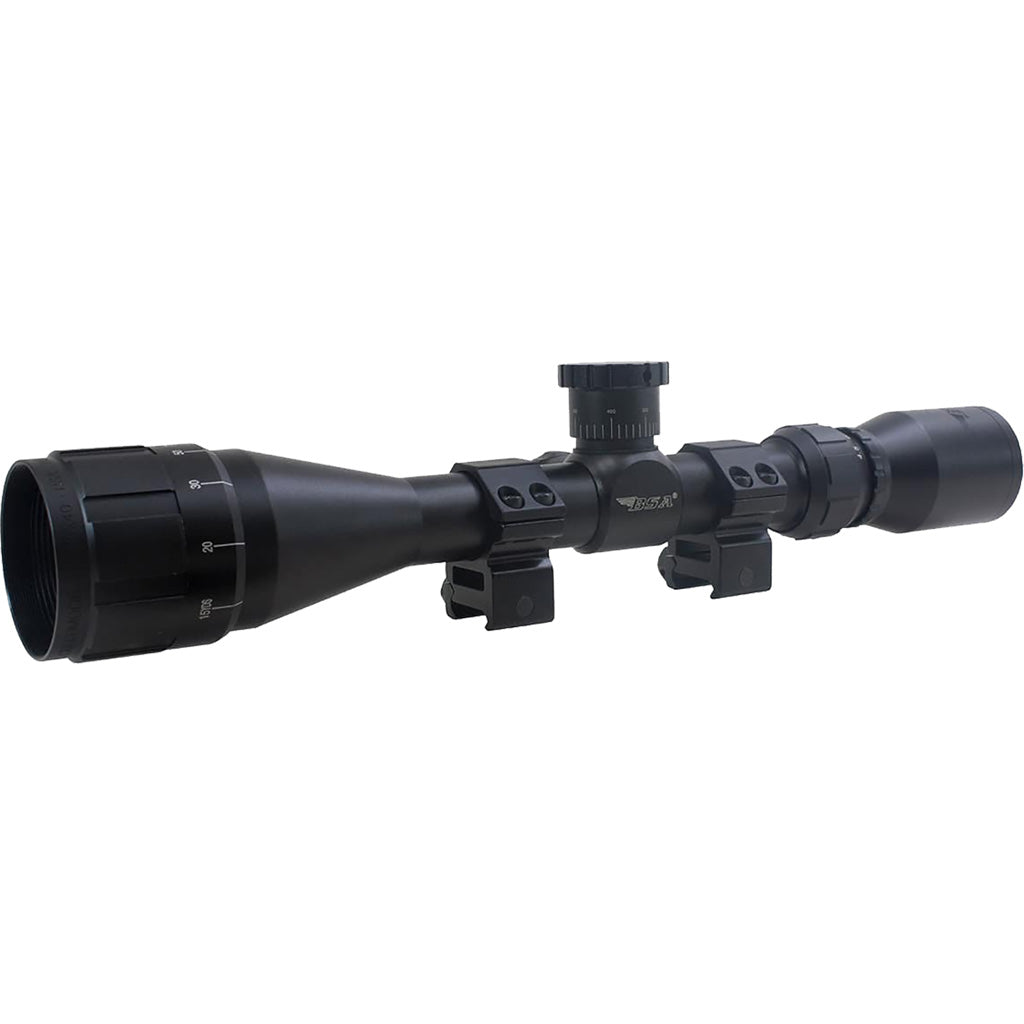 BSA Sweet .270 AO Adjustable Objective Rifle Scope 3-9x40 w/ Weaver Rings