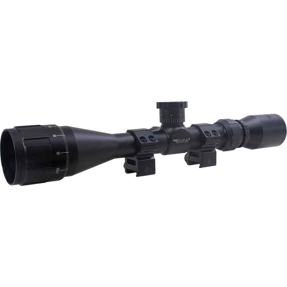 BSA Sweet .270 AO Adjustable Objective Rifle Scope 3-9x40 w/ Weaver Rings