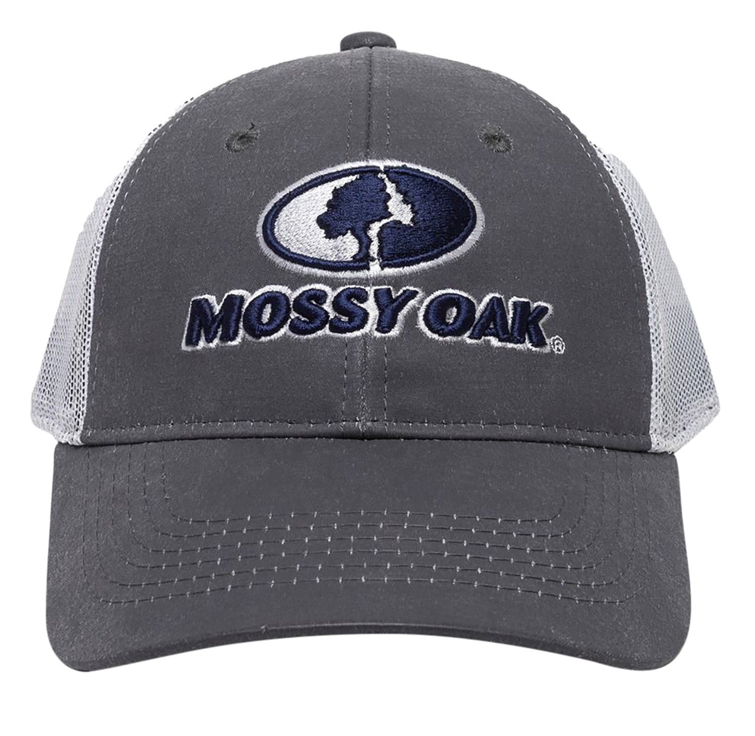 Outdoor Cap MOFS46B Mossy Oak Charcoal White Adjustable Heavy Structured Baseball Cap