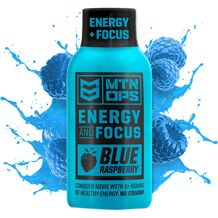 MTN Ops On-The-Go Energy Shot Blue Raspberry Flavor