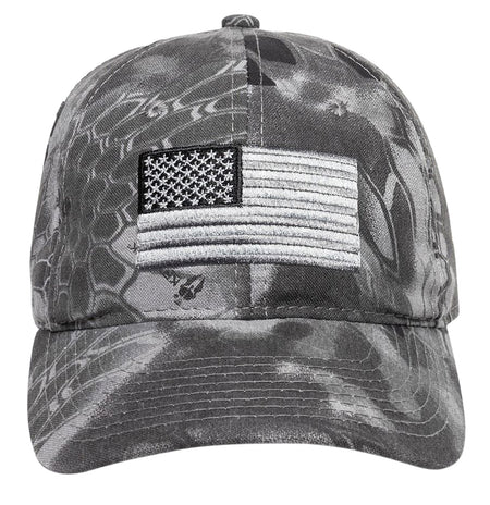 USA Flag Kryptek Raid Unstructured Hook & Loop Cap OSFA Outdoor Cap 120159-3-3