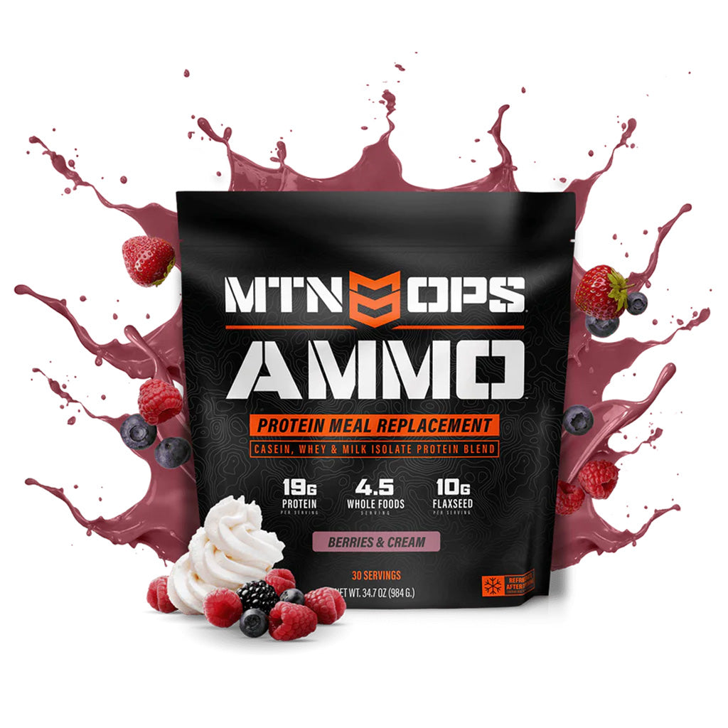 MTN Ops Ammo Whey Protein Powder Strawberries Cream Formula