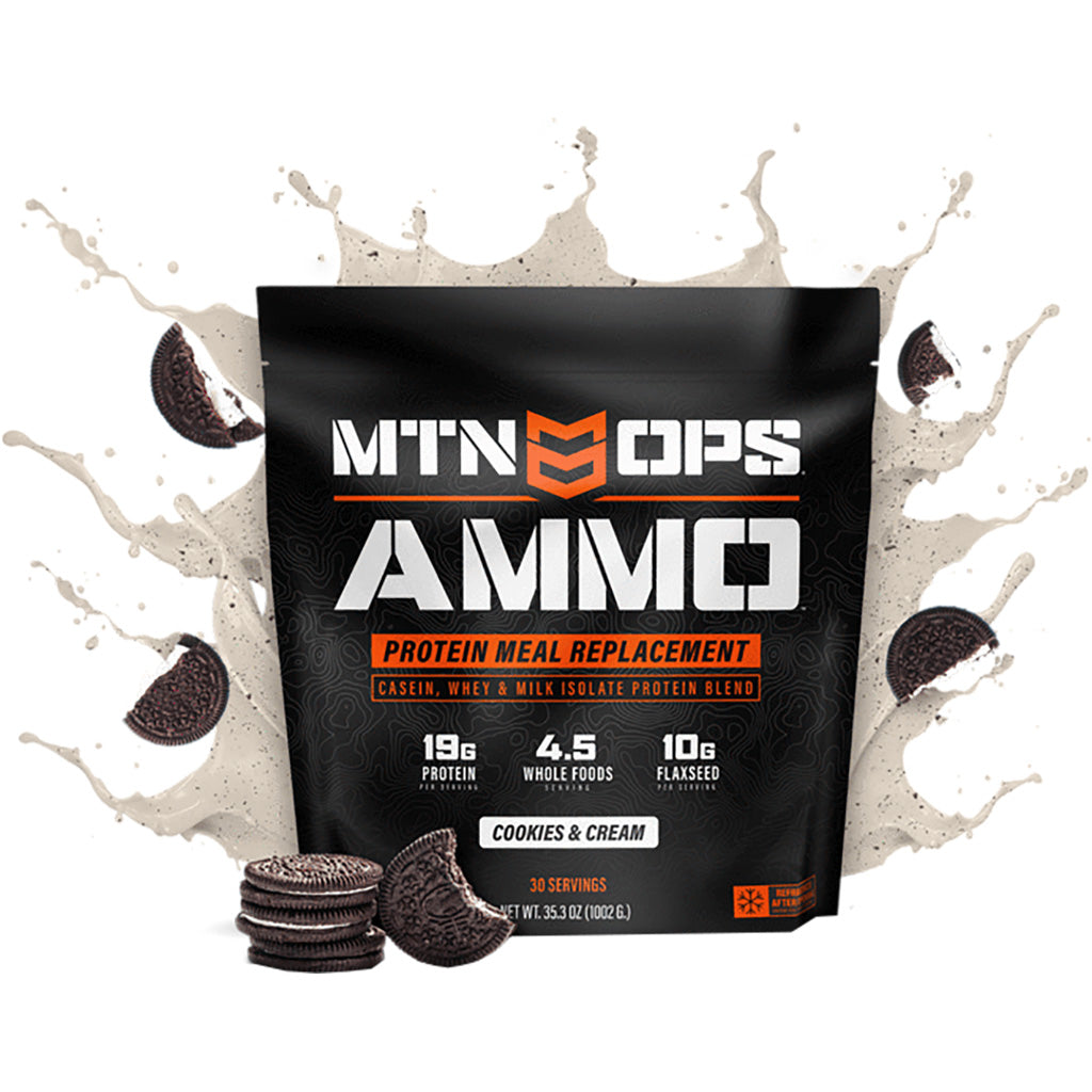 MTN Ops Ammo Whey Protein Powder Cookies Cream Formula