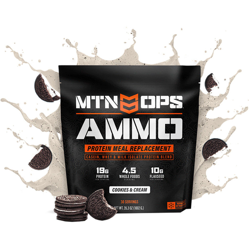 MTN Ops Ammo Whey Protein Powder Cookies Cream Formula