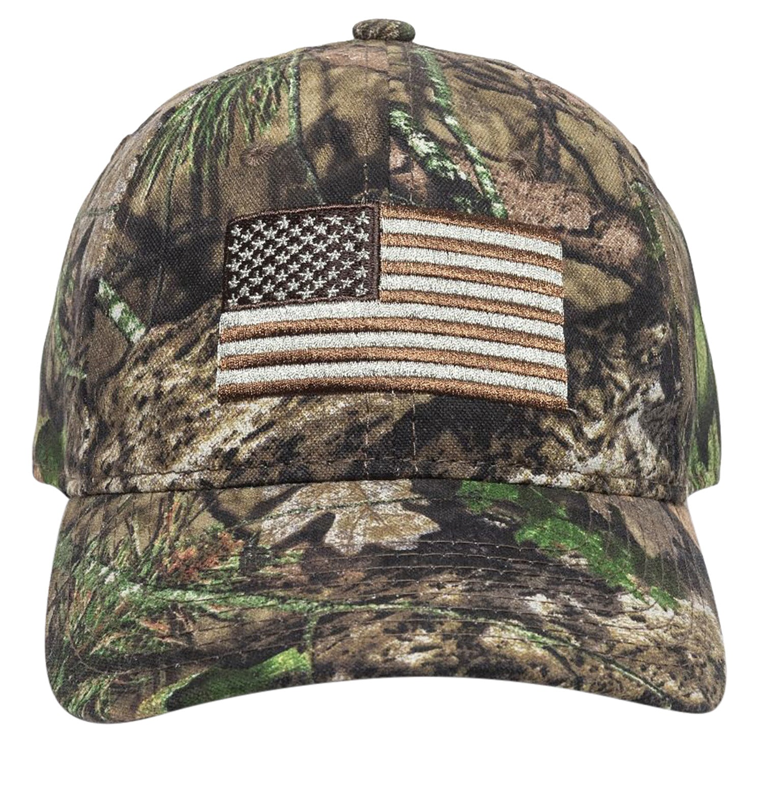 USA Flag Mossy Oak Break-Up Country Unstructured Hook & Loop Cap OSFA Outdoor Cap 202722-1-3