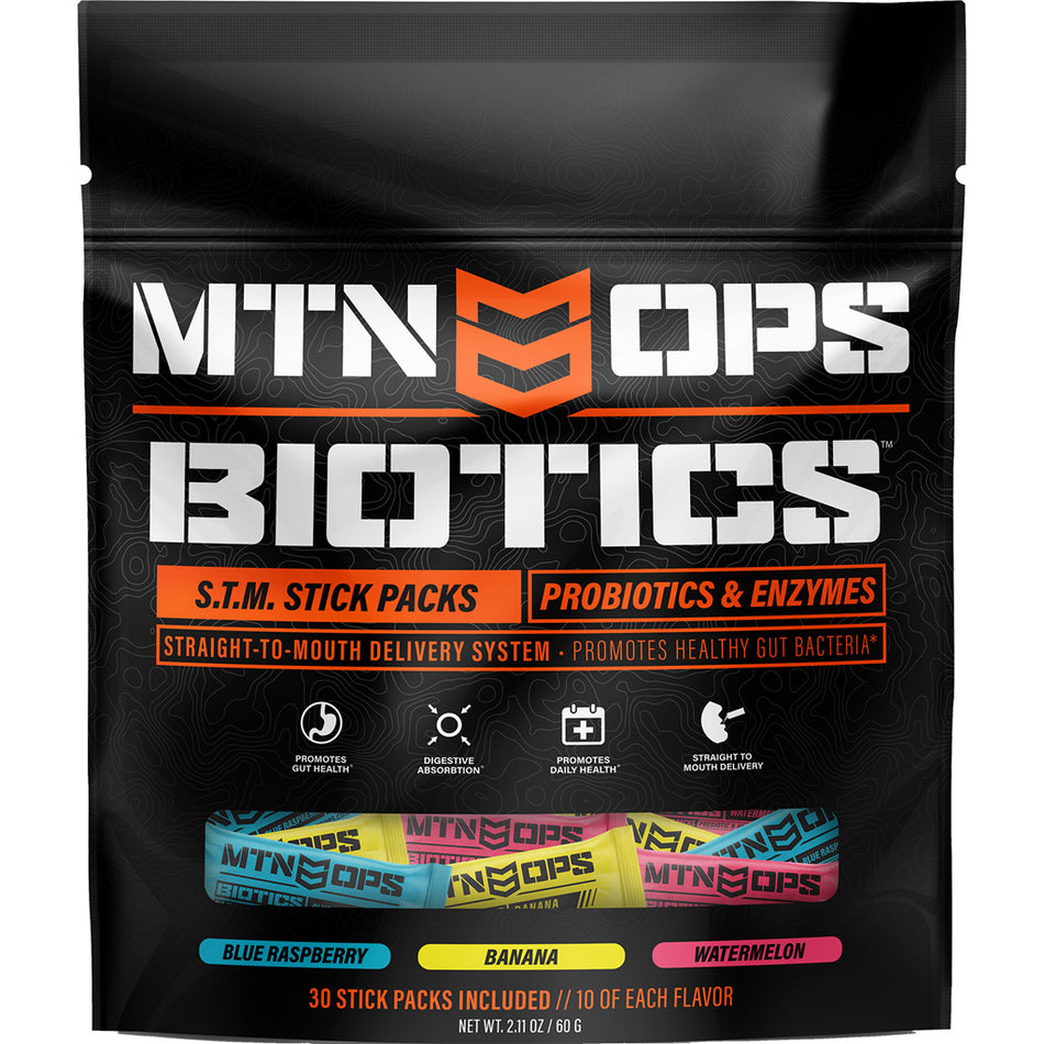 MTN Ops Biotics Gut Health Stick Pack 30 Serving Formula