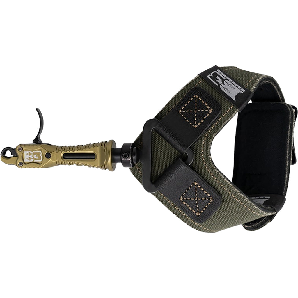 B3 Rook Wrist Strap Archery Release OD Green Swivel Stem Multiple Length Settings