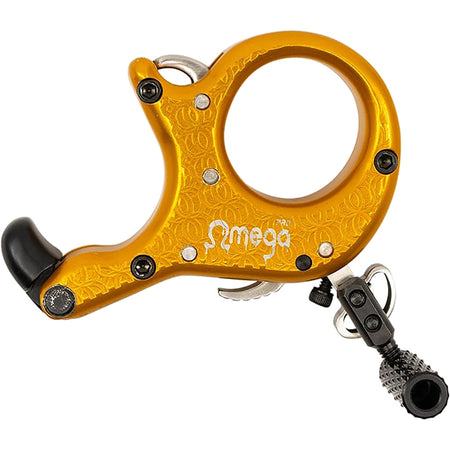 B3 Omega Pro Archery Release Aid 3 Finger Electric Blue Cerakote Star Drive Handle