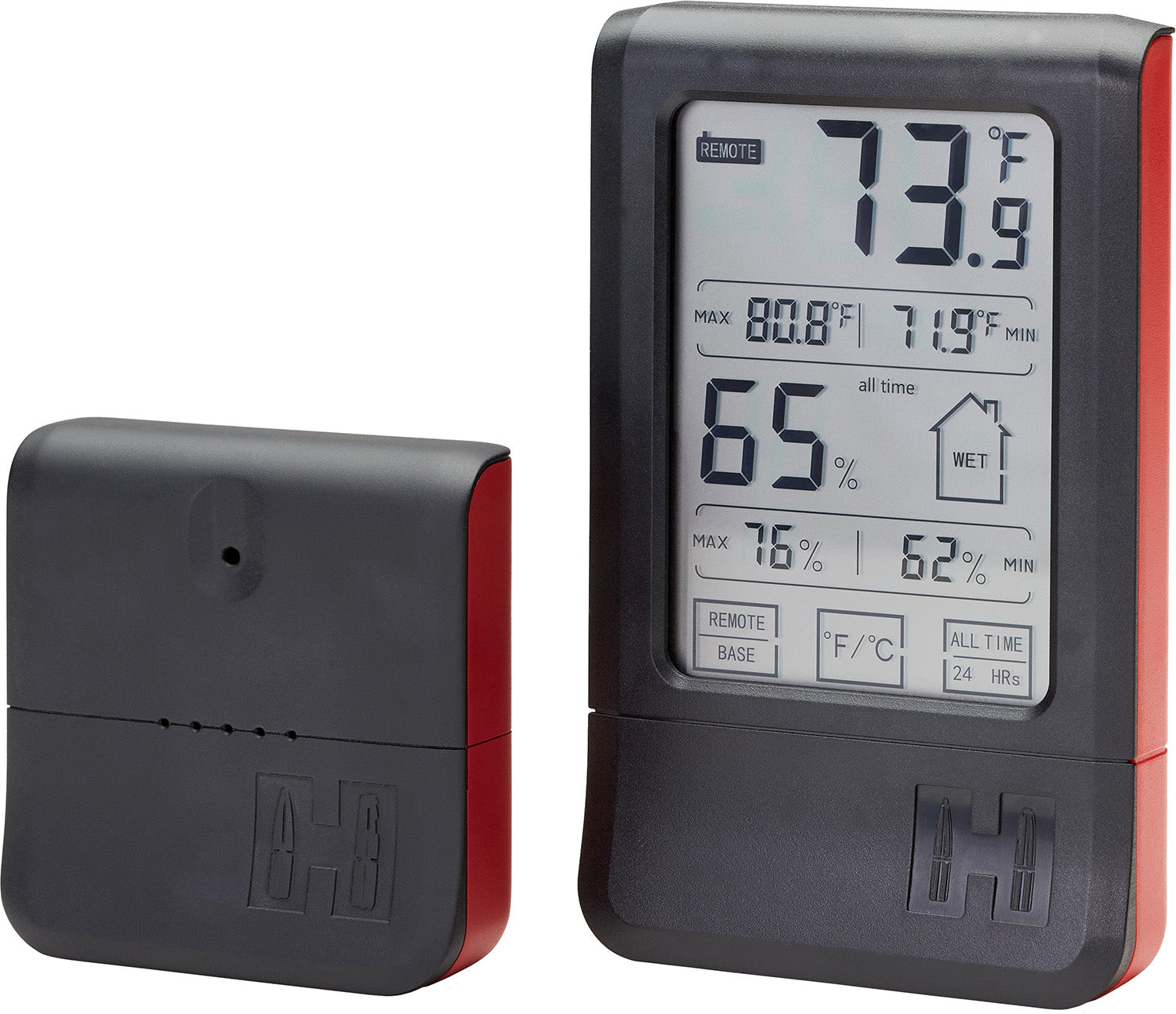 Hornady 95907 Black Wireless Hygrometer Touchscreen Safe Temperature Humidity