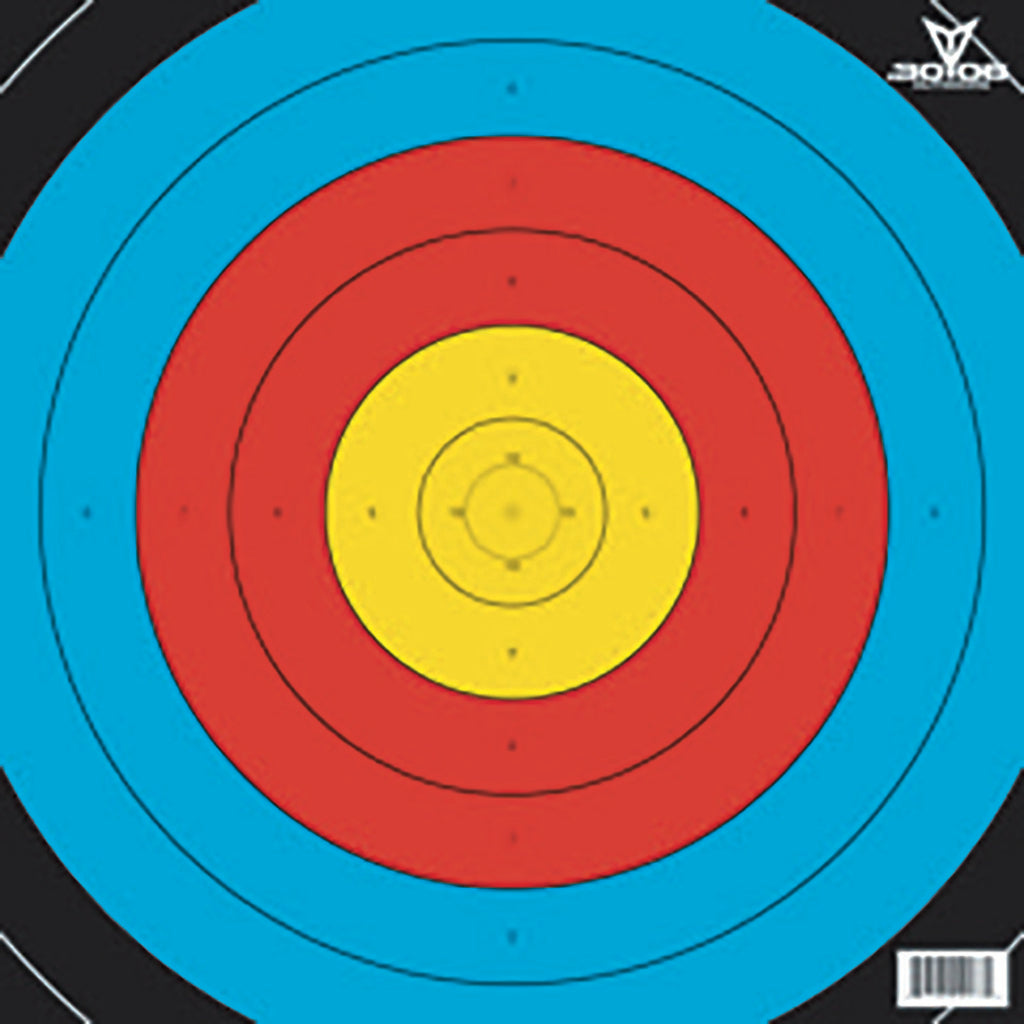 30-06 FITA 50M 80cm Full-Color 10 Ring Paper Targets 100pk